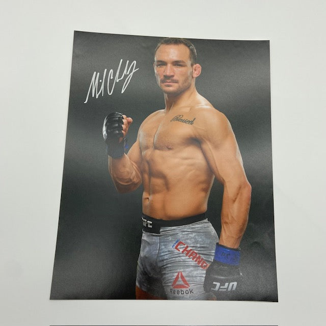 Photo-Michael Chandler signed bundle (2 photos)
