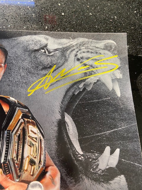 Photo-Amanda Nunes 11 by 14 signed Montage