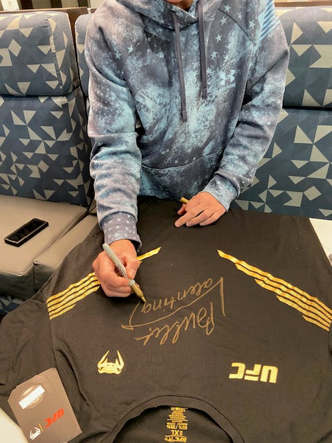 Shirt-Valentina Shevchenko signed replica champ Venom walk out shirt