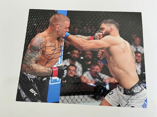 Photo-Dustin Poirier vs St. Denis signed