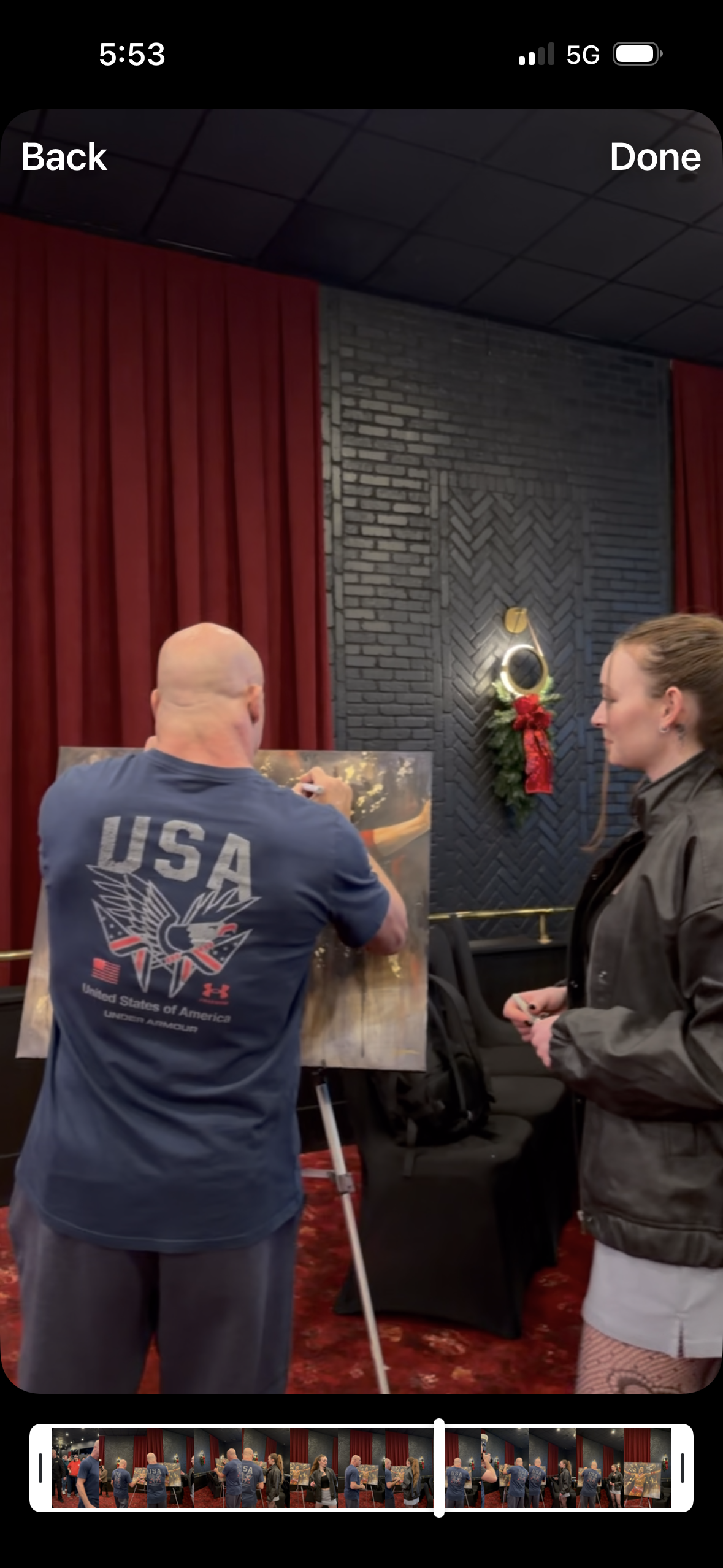 Painting-Kurt Angle signed and inscribed original painting by Naomi