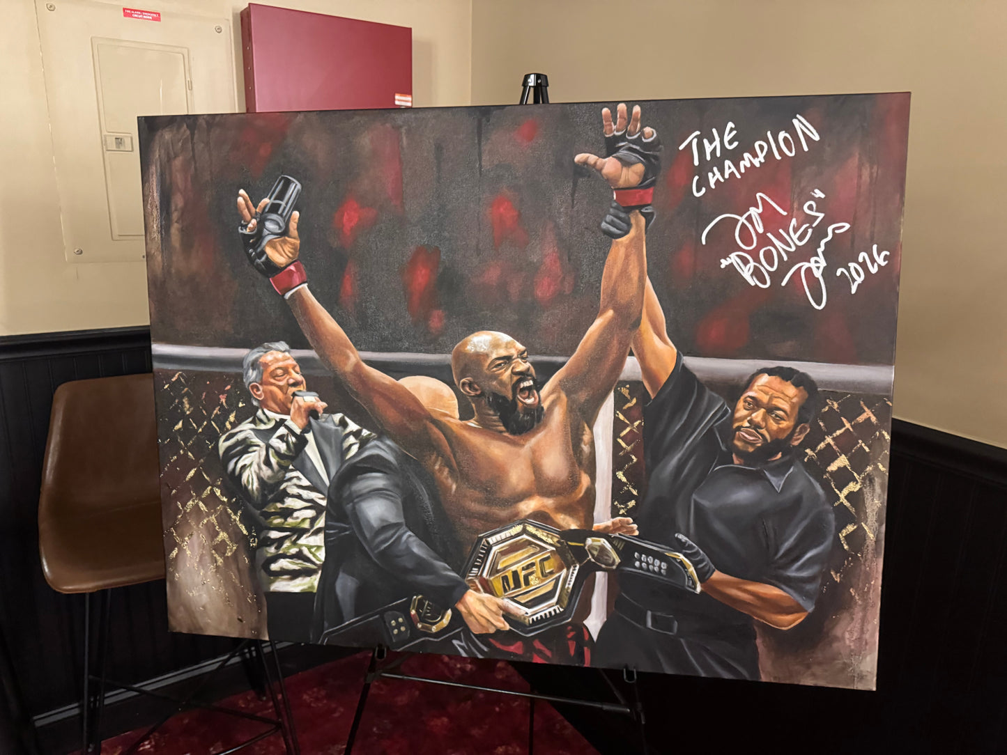 Painting-Jon Jones signed
