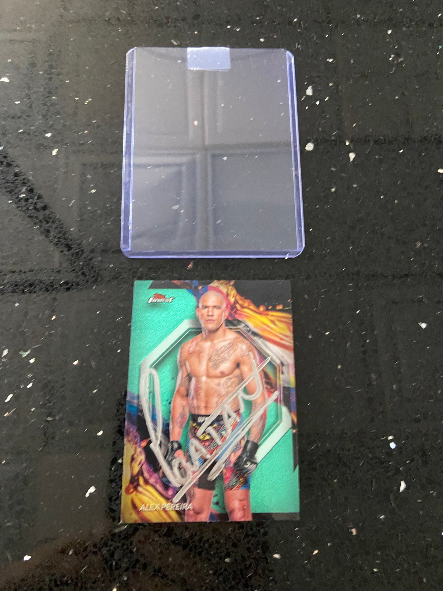 Card-Alex Periera signed Topps Finest Trading card