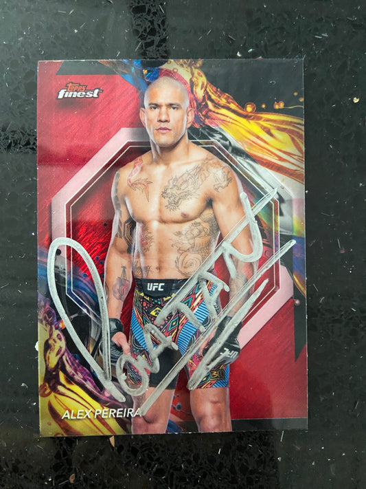 Card-Red-Alex Pereira signed Topps card