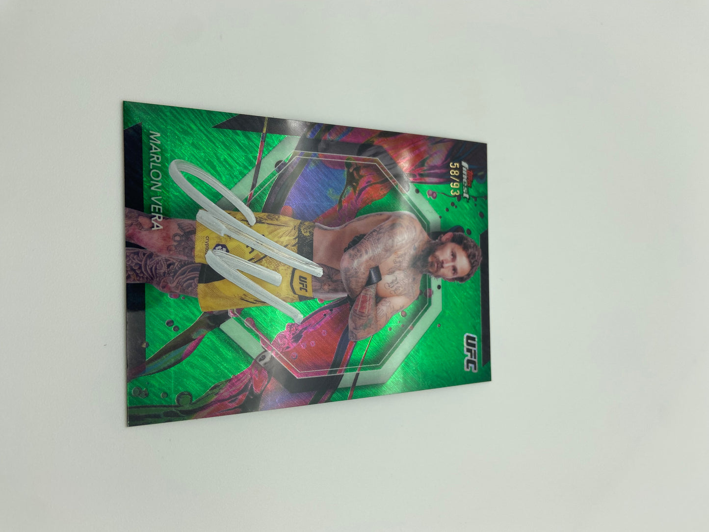 Card- Chito Vera signed Topps Finest Card