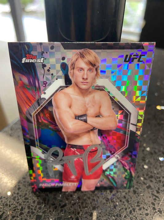 Card-Checkerboard Paddy Signed Topps Finest Card