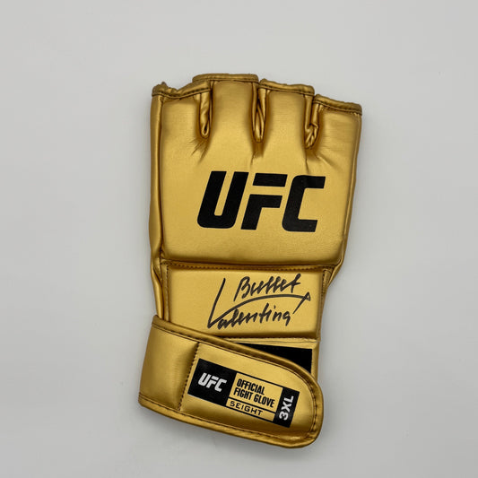 Glove (gold)- Valentina Shevchenko Signed Gold UFC Glove