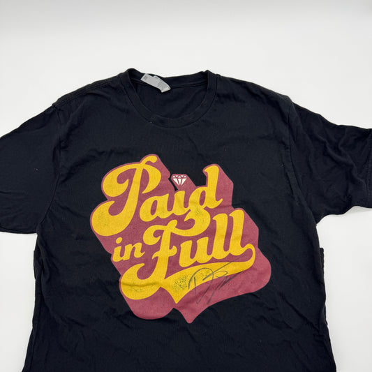 Shirt- Dustin Poirier Signed "Paid In Full" T-Shirt