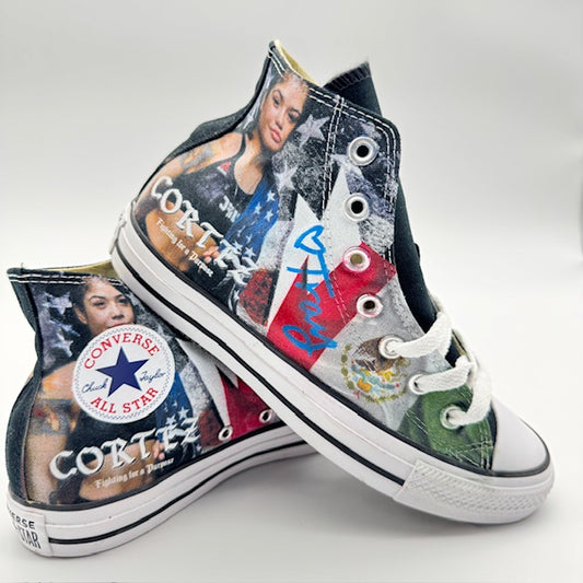 Sneakers- Custom made converse sneakers for Tracy Cortez-signed