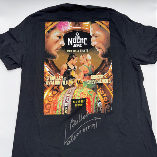 Shirt signed-  Valentina Shevchenko Signed Noche T-Shirt One Size
