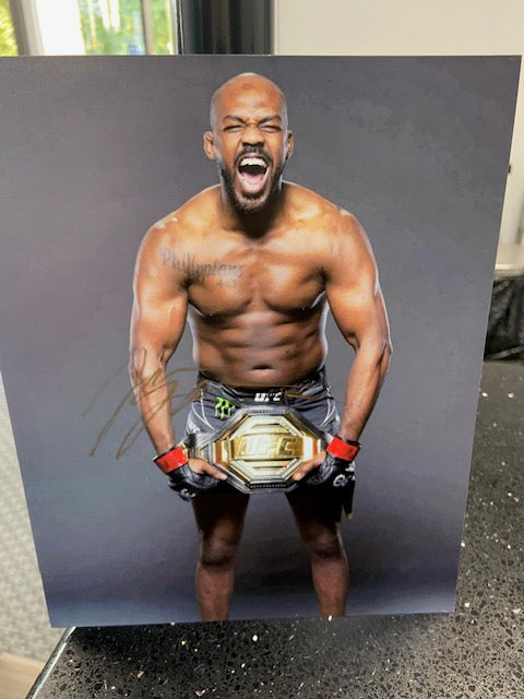 Photo- Jon Jones Signed Photo 8X10